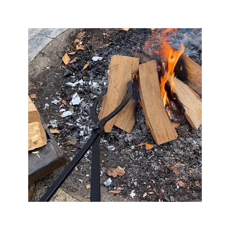CKLT 28" Firewood Tongs Log Grabber for Thick Logs Outdoor