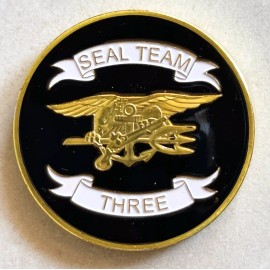 US NAVY SEAL TEAM THREE Challenge Coin  USA