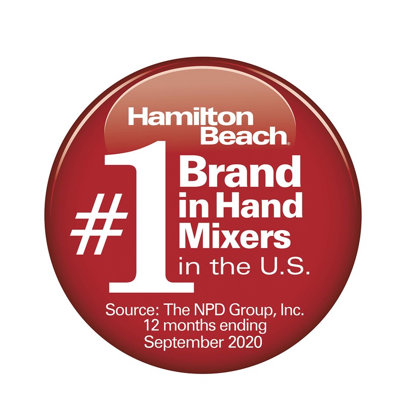 Hamilton Beach Power Deluxe 6-Speed Electric Hand Mixer with Snap-On