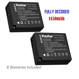 For Panasonic 2x Kastar Battery for Leica BP-DC15 Leica D-Lux Type 109