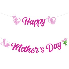 1 PCS Mothers Day Banner,Happy Mothers Day Banner,Mothers Day Bunting,Happy Mothers Day Bunting,Mothers Day Decorations,Happy Mothers Day Decorations,Happy Mothers Day