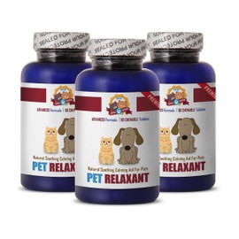 Calming Supplements for Cats - Premium Relaxant for Pets - Dogs and Cats - Anxiety Relief and Calmer - Treats - Calming Products for Cats - 270 Treats (3 Bottle)