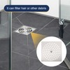 uxcell Shower Drain Hair Catcher, 3.7 inch Stainless Steel Square