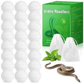 24 Pack Snake Repellent Outdoor - Natural Peppermint Oil Keep Snake Away for Yard, Safe for Pets & Children