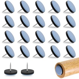 Sukudon Chair Leg Cover, Furniture Slider, Sliding Type, Furniture Moving Pad, Set of 22, 0.7 inches (19 mm), Easy to Move, Scratch-Resistant, Soundproofing, Round, Small, With Nails, Tatami Tatami