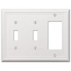 Amerelle 149TTRW Chelsea Wallplate, 2 Toggle / 1 Rocker, Steel,