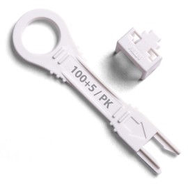 NTW- Archtech NL-PBK100-WH Locking RJ45 Port/Dust Blocker with Color Coded Keys