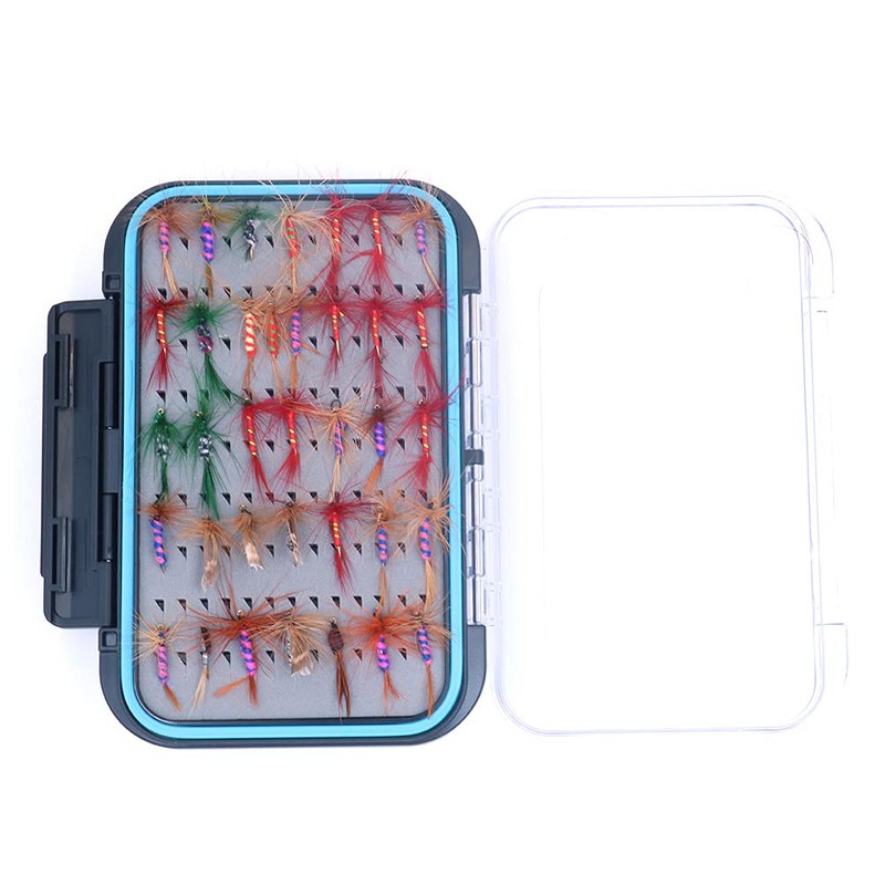 ANCLLO 64 Piece Fly Fishing Set with Double Sided Waterproof