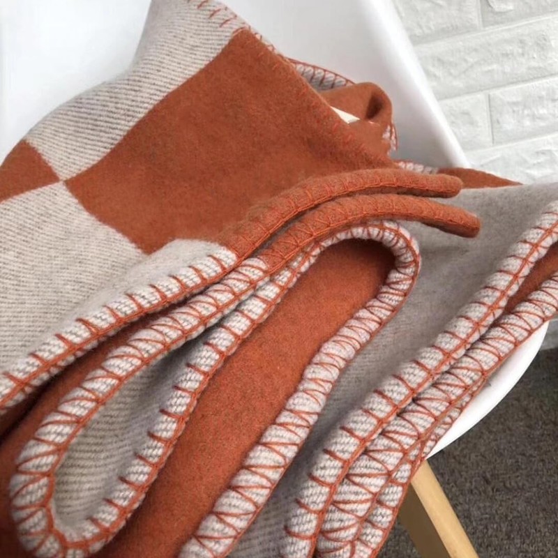 H Blanket Soft Cashmere Fleece Plaid Throw Blanket, All Season