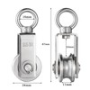 Pulley with 2 Ball Bearings, Fitness 304 Stainless Steel Pulley