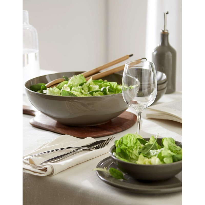 Emile Henry Made In France Large Salad Bowl, Slate
