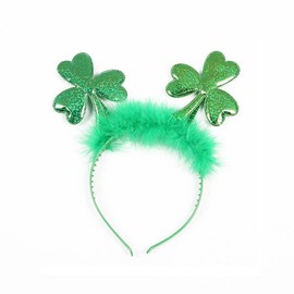 Kistreao Shamrock Headband St. Patricks Hair Band for Girls Women Clover Hair Accessories Wedding Birthday Shamrock St. Patrick's Day Celebration Party Gift