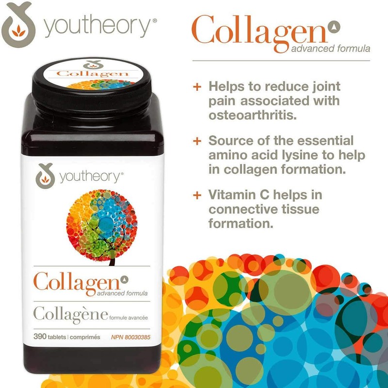 [Japanese Sports Supplements] youtheory Collagen Advanced Formula 390 tablets Japanese