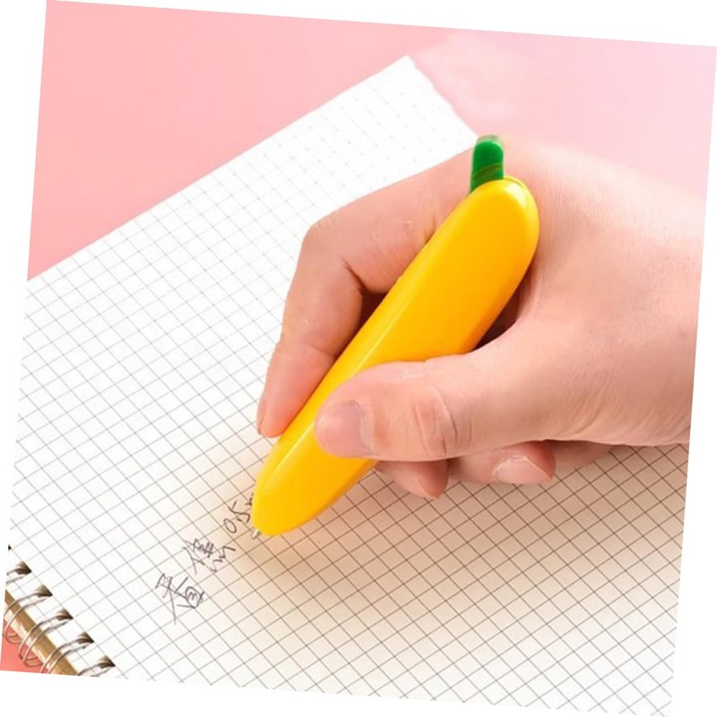 Gadpiparty Cute Banana Ballpoint Pen Ergonomic Black Ink Writing Tool