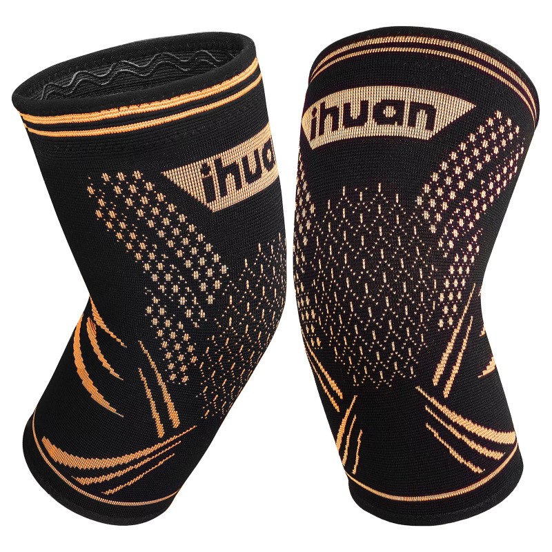 ihuan 2 Pack Copper Knee Brace Compression Sleeves - Upgrade