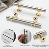 Leulan 10 Pack Kitchen Cabinet Handles Gold and Brushed Nickel