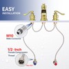 BWE 24" Length Faucet Supply Lines,1/2 -Inch Female Compression Thread