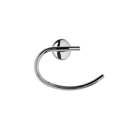 Croydex QM641541 Hampstead Wall Mounted Towel Ring with Zinc Alloy Construction, Chrome