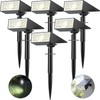 Katipeal Solar Spot Lights Outdoor,6 Pack/56 LED Outdoor Lights for