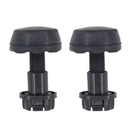 NewYall Pack of 2 Radiator Hood Bump Stop Cushion Black Rubber Bumpers