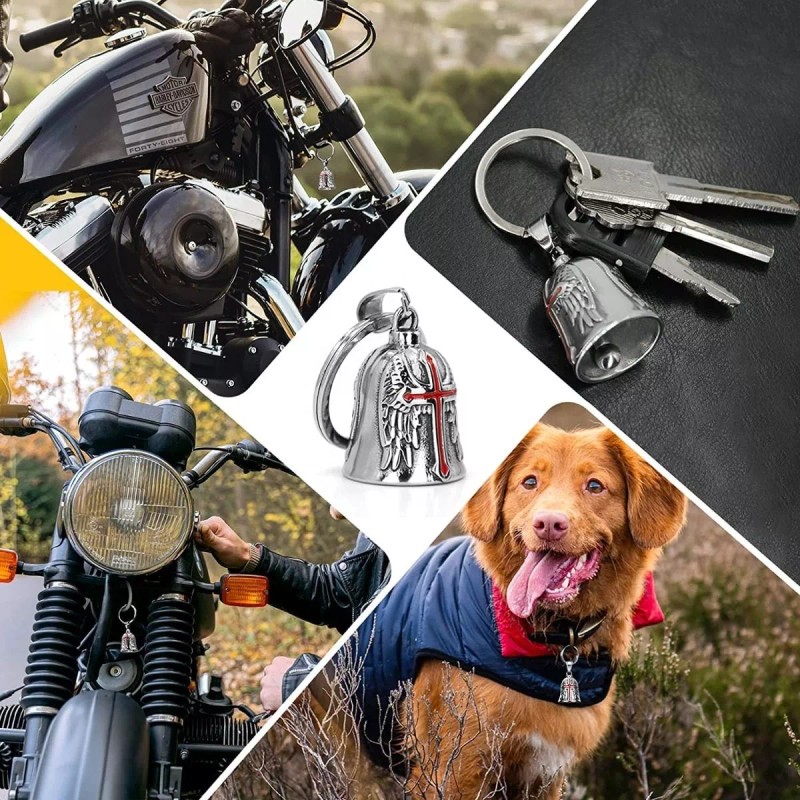 HPY Campana Moto Biker Guardián Bell Amuleto Proteccion Regalo