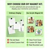 20Pcs DIY Fridge Magnet Kit, Clear Acrylic DIY Fridge Magnets