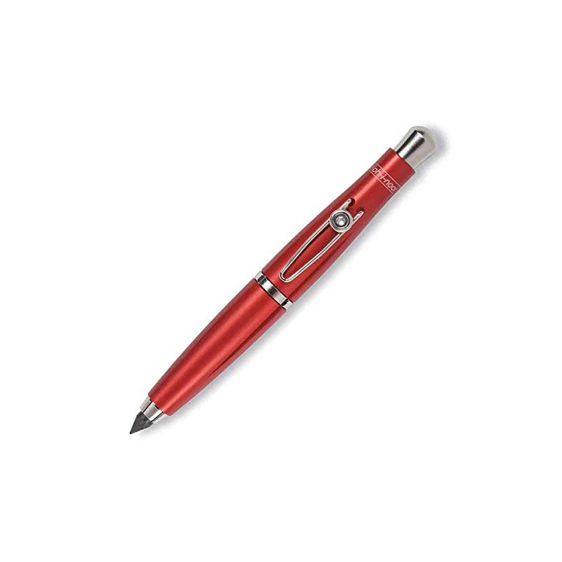 KOH-I-NOOR Metal Mechanical Pencils with Sharpener 5320 red