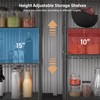AHEONLAR 3 Tier Grey Storage Racks and Shelving - Heavy