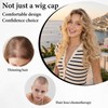 4pcs Wig Grip Cap, Satin Lined Wig Cap