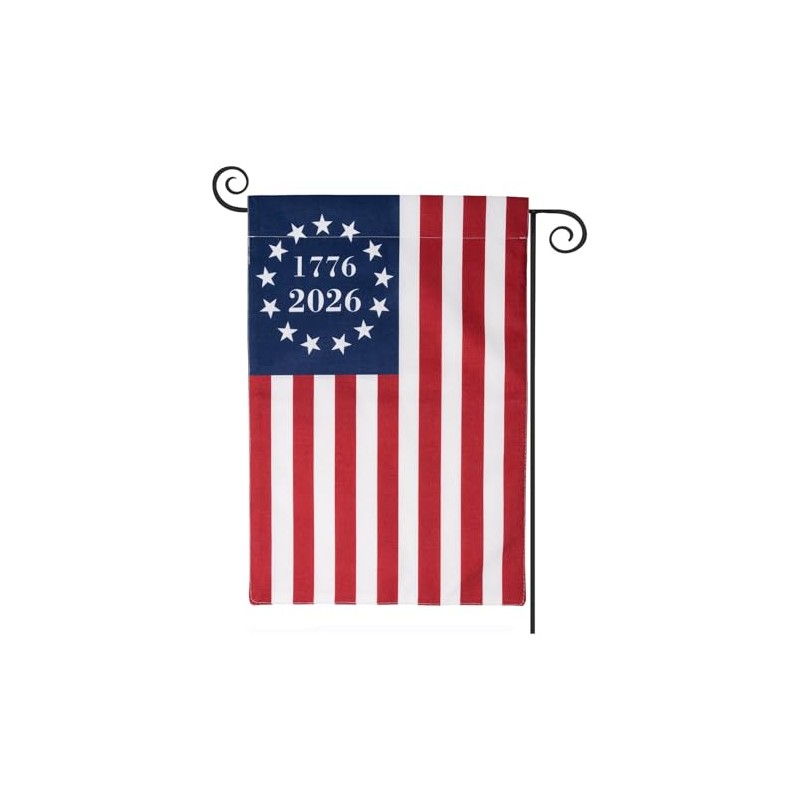 Patriotic 250th Anniversary USA Garden Flag - Double-Sided 12x18 Inch