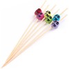 PuTwo Cocktail Picks Handmade Bamboo Toothpicks 100ct 4.7" in Multicolor