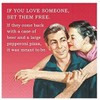 Servilletas divertidas de cóctel,"If You Love Someone, Set Them Free" | 20 servilletas para bebidas, 5 x 5 pulgadas, 3 capas