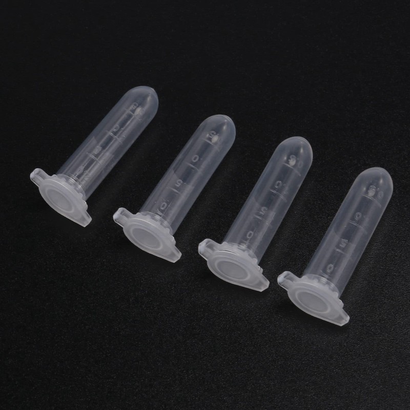 Micvtve 500Pcs 2Ml -Centrifuge Tube Test Tube Vial Clear Plastic