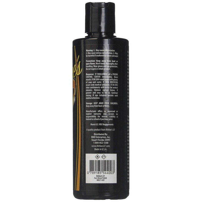 McKee's 37 MK37-620 Fast Metal Polish, 8 oz.