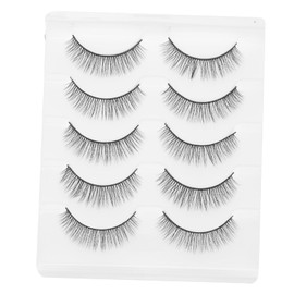 NOLITOY 3d False Lashes for Women Natural Look Eyelash Set 5 Pairs Soft