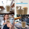 BenBow 20 x 400 ml Disposable Paper Thermal Cups for