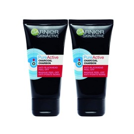 Garnier Pure Active Anti Blackhead Charcoal Mask Peel Off, 2 x 50ml