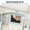 Travel Jewelry Case Portable 2 Layers PU Leather Jewelry Storage
