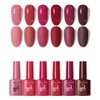 6 Pcs Gel Semipermanente Color Gel Esmalte De Uñas Esmaltes