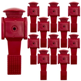 EYEPOWER 11 Outdoor Table Football Figures 16 mm Bordeaux Red Table Football Table Figures for Outdoor Table Football Game Accessories Football Table Replacement Parts Table Football Figures Table