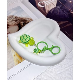 LAEKOU Cute Turtle Design Keychain for Women, Aesthetic Bag Charms Keychains Accessories, Key Chain Charm for Car Purse Backpack