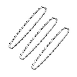 3Pcs Mini Chainsaw Chain for 4 Inch Bar, 28 Drive Links, 1/4" LP, .043" Gauge, Replacement Chains for Portable Mini Chainsaw, Guide Saw Chain for Chainsaws (4"-28DL-1/4 LP-.043"-3pcs)