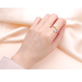 Collar o anillo de plata de ley con colgante de girasol y corazón CZ con inscripción en inglés "You are my sunshine"