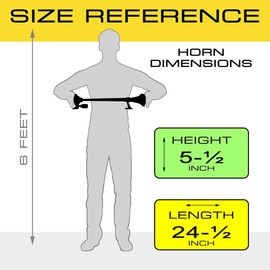 Vixen Horns Train Horn for Boat/Truck/Car. Air Horn Waterproof Chrome Plated Single Trumpet + Light & Cover. Super Loud dB. Marine Grade Finish. Fits 12v Vehicles like Semi/Pickup/Jeep/SUV VXH1264Y