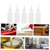 TEHAUX 5 Pcs Precision Tip Applicator Bottles Lightweight Plastic Glue