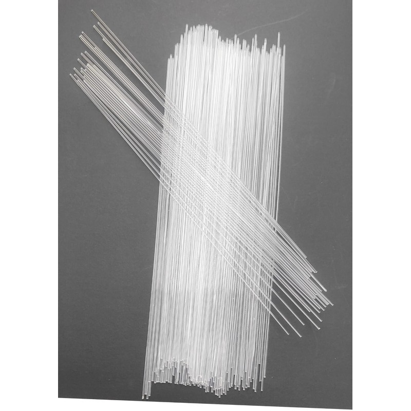 100pcs 1/16 x 12in Acrylic Dowel Rods Sticks, Clear Round