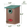 Kingsyard Recycled Plastic Bird House for Outdoors - Weatherproof Wren