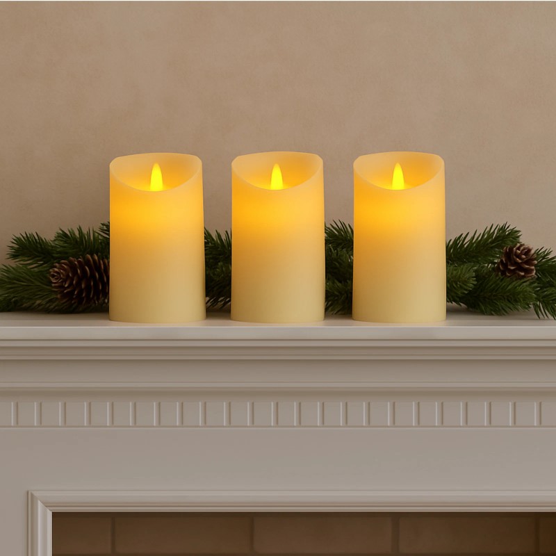 Elegani Medium Flameless LED Candle 12 Pack - 3.75 Inch