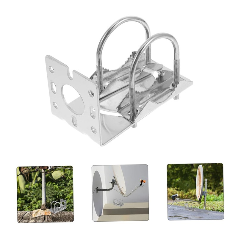 SHOWERORO 2pcs Outdoor Antenna Mounting Kit Weatherproof Aluminum Alloy Bracket