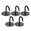 5Pcs Heavy Duty Fixed Pad Eye Plate Thickened Black 304